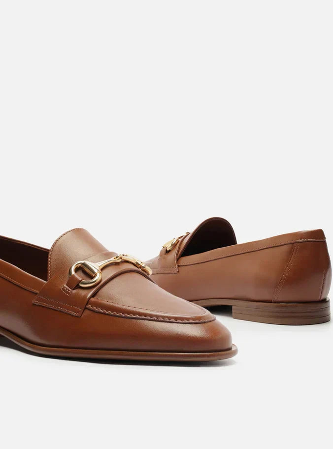 Mocassim Marrom Couro Bico Fino Bridão