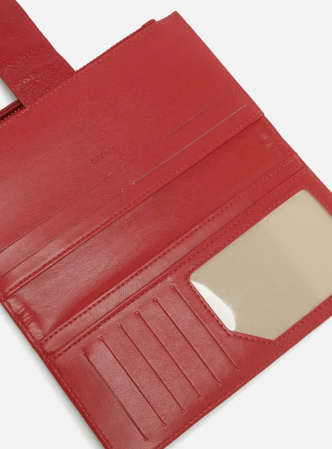 Carteira Vermelha Couro Média ARZ