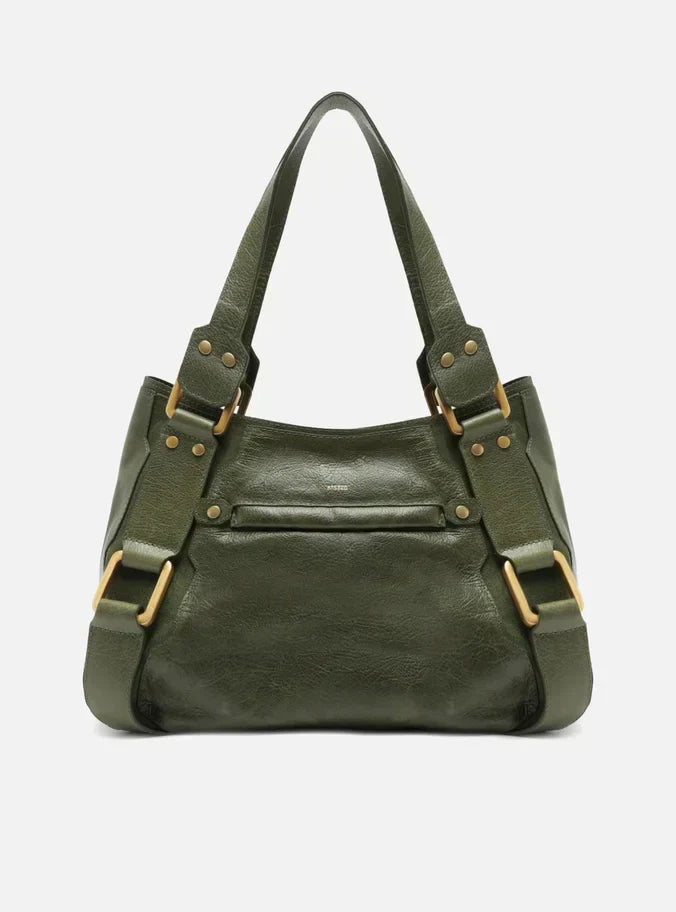 Bolsa Tote Verde Couro Gretha Grande