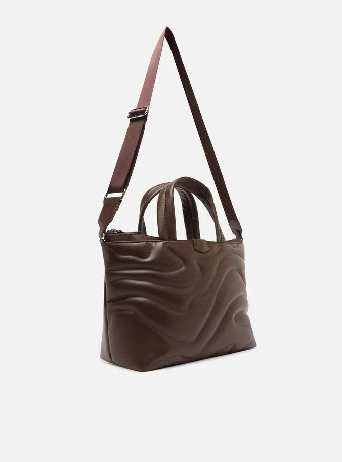 Bolsa Tote Marrom Waves Grande