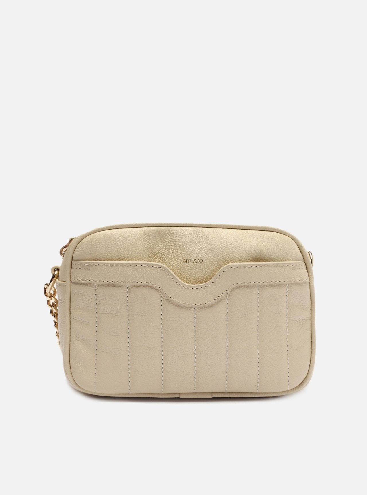 Bolsa Tiracolo Off-White Couro Francine Pequena Panacota