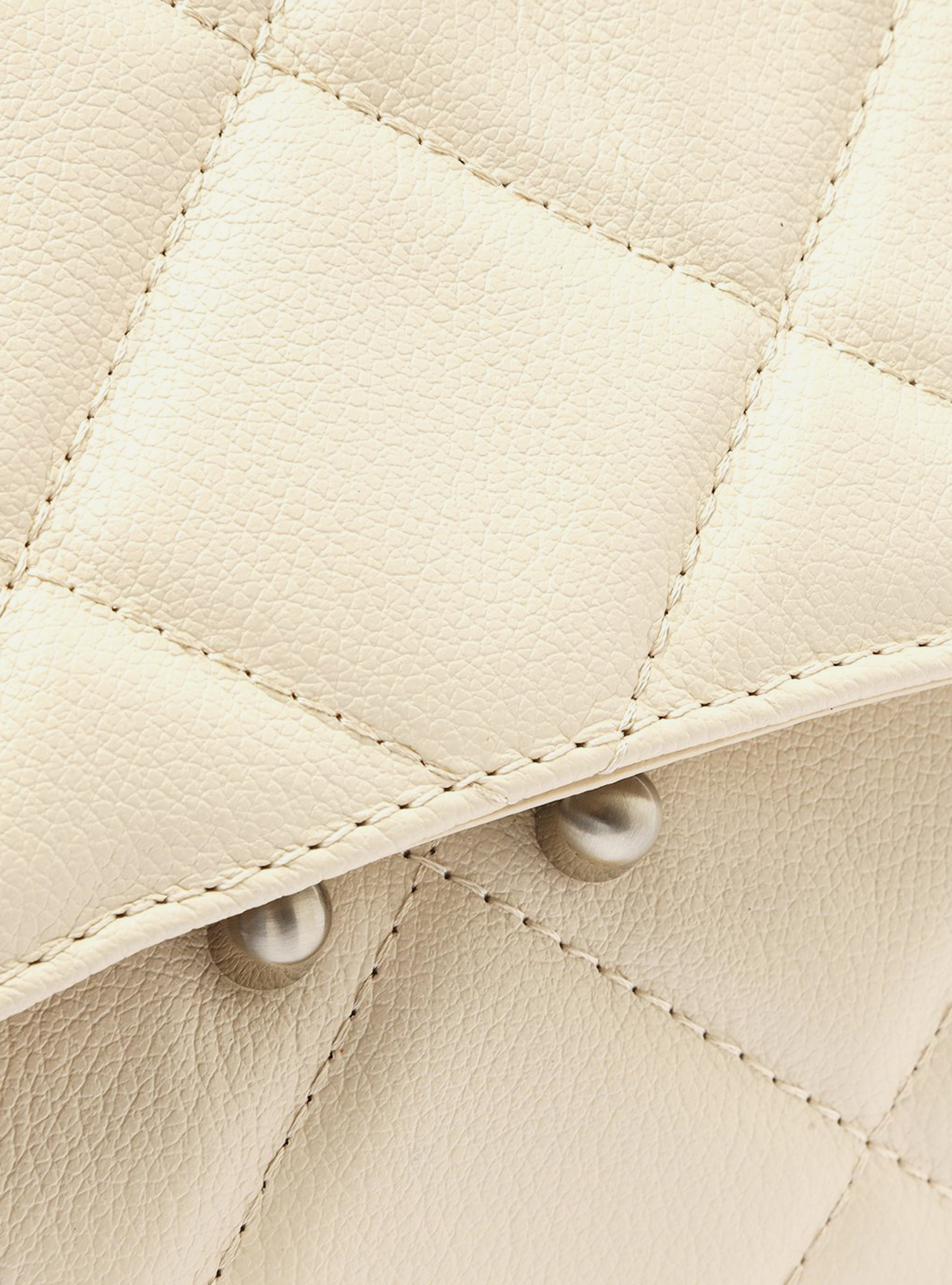 Bolsa Tiracolo Off-White Couro Mizz Média