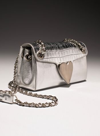 Bolsa Tiracolo Branca Couro Emma Sporty Média