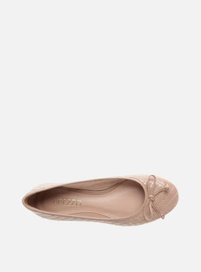 Sapatilha Verniz Matelassê Bege