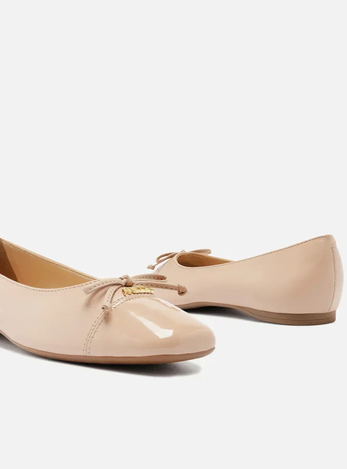 Sapatilha Bico Quadrado Dance Verniz Nude