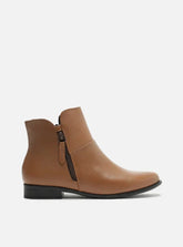 Bota Couro Cano Curto Light Toast