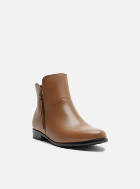 Bota Couro Cano Curto Light Toast