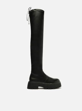 Bota Over The Knee Preta Tratorada