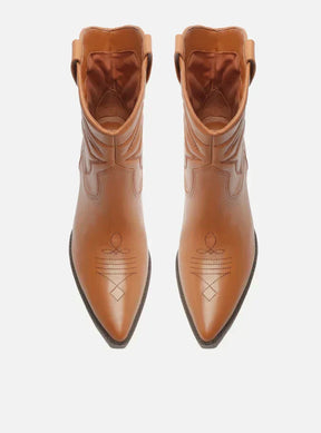 Bota Marrom Cano Curto Western Easy