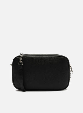 Bolsa Tiracolo Preta Pequena Corrente Basic
