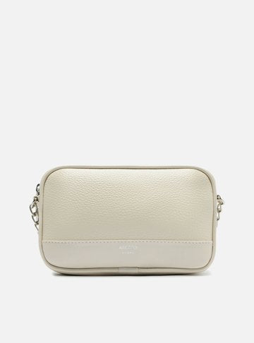 Bolsa Tiracolo Branca Croco Valentina Pequena