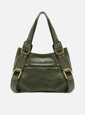 Bolsa Tote Verde Couro Gretha Grande