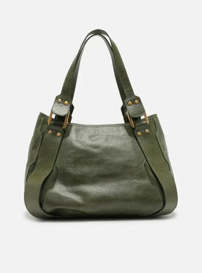Bolsa Tote Verde Couro Gretha Grande