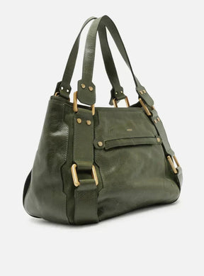 Bolsa Tote Verde Couro Gretha Grande