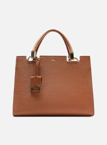 Tote Preta Couro Wave Abraccio Grande