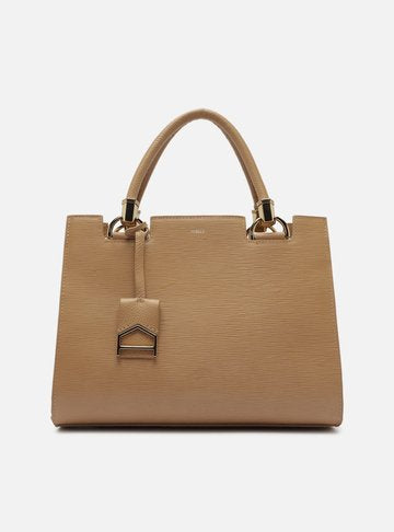 Tote Preta Couro Wave Abraccio Grande