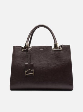 Tote Preta Couro Wave Abraccio Grande