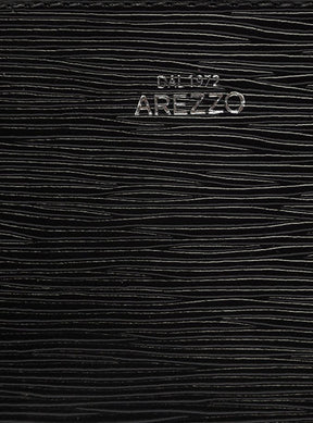 Bolsa Tote Preta Couro Abbraccio Média