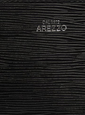 Bolsa Tote Preta Couro Abbraccio Média