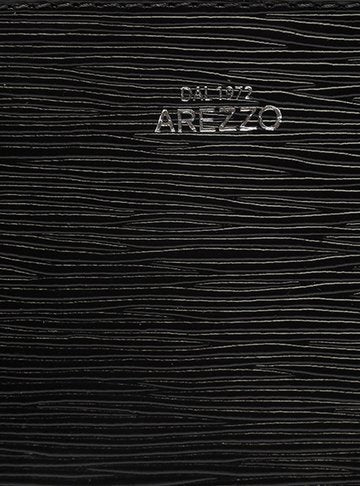 Bolsa Tote Preta Couro Abbraccio Média