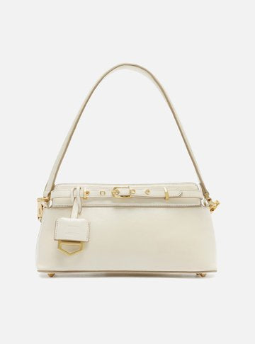Bolsa Tiracolo Off-White Couro Francine Pequena Panacota