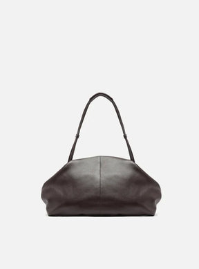 Bolsa Tiracolo Marrom Couro Média Aplicações