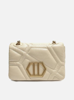 Bolsa Tiracolo Off-White Couro Mizz Média