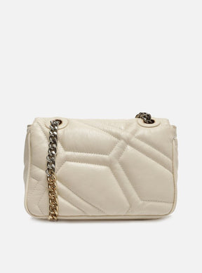 Bolsa Tiracolo Branca Couro Emma Sporty Média