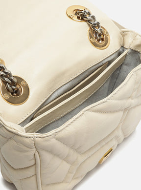 Bolsa Tiracolo Branca Couro Emma Sporty Média