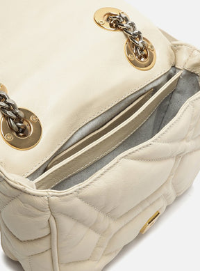 Bolsa Tiracolo Branca Couro Emma Sporty Média