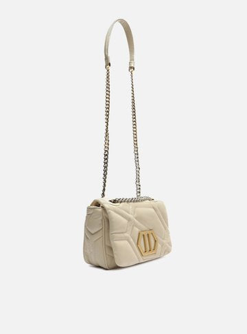 Bolsa Tiracolo Branca Couro Emma Sporty Média