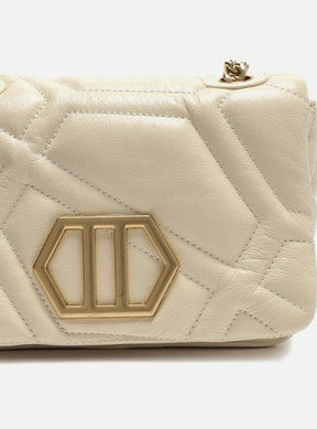 Bolsa Tiracolo Branca Couro Emma Sporty Média