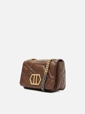 Bolsa Tiracolo Marrom Escura Couro Emma Média