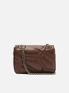 Bolsa Tiracolo Marrom Escura Couro Emma Média