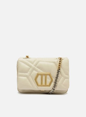 Bolsa Tiracolo Branca Couro Emma Sporty Média