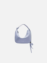 Bolsa Tiracolo Azul Couro Pequena Alças Mix