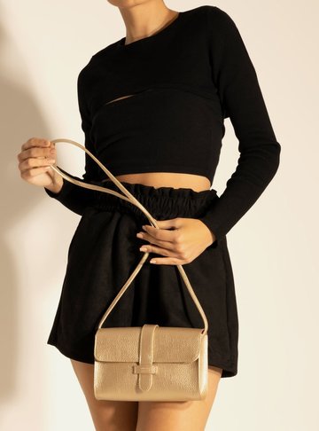 Bolsa Tiracolo Dourada Betina Pequena