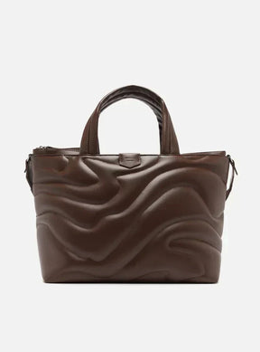 Bolsa Tote Marrom Waves Grande