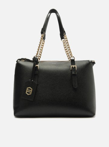 Bolsa Tote Preta Emily Grande