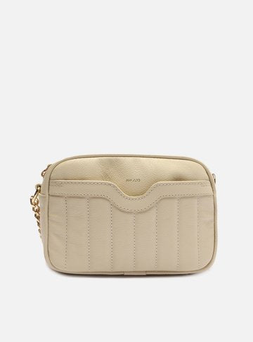 Bolsa Tiracolo Branca Croco Valentina Pequena