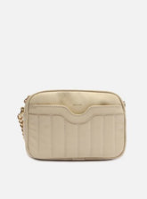 Bolsa Tiracolo Off-White Couro Francine Pequena Panacota