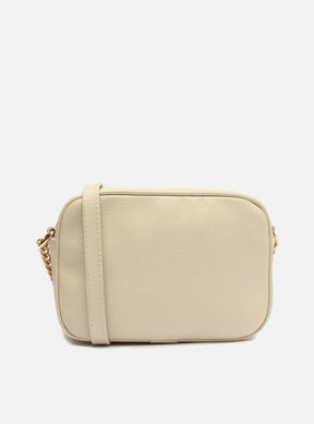 Bolsa Tiracolo Off-White Couro Francine Pequena Panacota