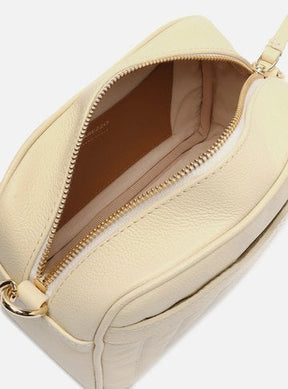 Bolsa Tiracolo Off-White Couro Francine Pequena Panacota