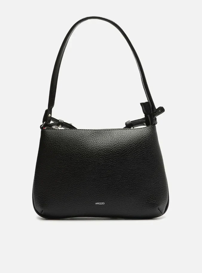 Bolsa Tiracolo Preta Luisa Pequena Alças