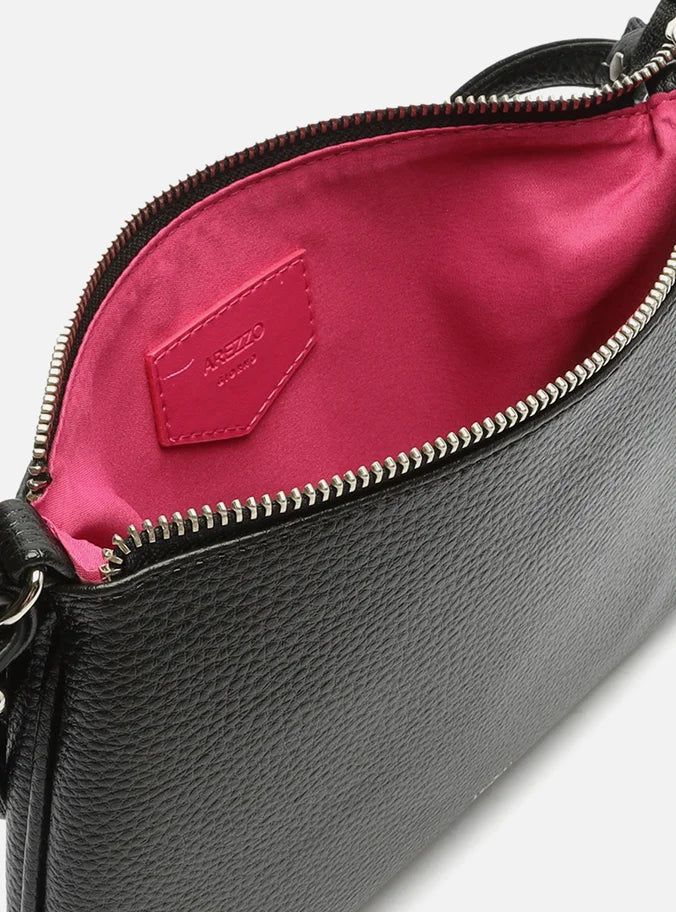 Bolsa Tiracolo Preta Luisa Pequena Alças