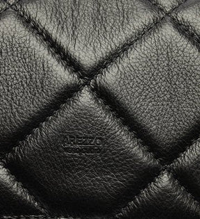 Bolsa Tiracolo Preta Couro Mizz Média