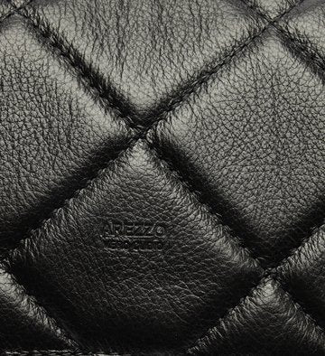 Bolsa Tiracolo Preta Couro Mizz Média