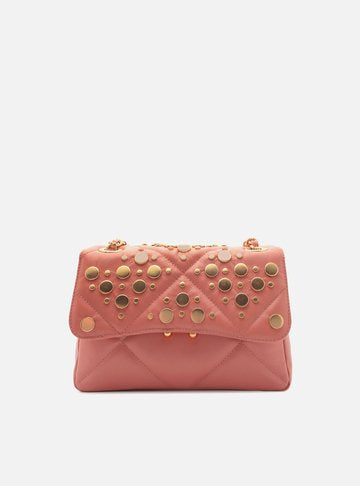 Bolsa Tiracolo Off-White Couro Mizz Média