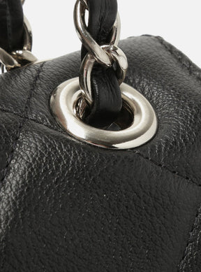 Bolsa Tiracolo Preta Couro Mizz Pequena