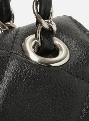 Bolsa Tiracolo Preta Couro Mizz Pequena